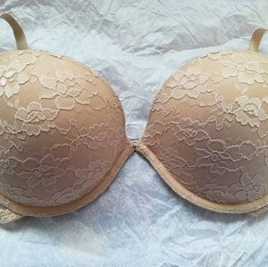 La Senza The Show Off nude lace push-up bra